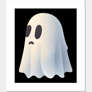 Cute sad ghost Posters and Art